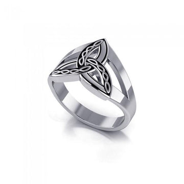Braided Celtic Triquetra Ring TRI657 - Jewelry